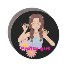 Pretty Girl Aesthetic | Cute Makeup Illustration
