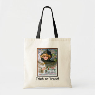 Pretty Girl and Goblins Halloween Tote Bag