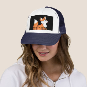 Pretty Girl Create own text Squirrel image-cap Trucker Hat
