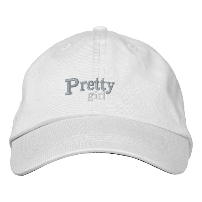 Pretty girl embroidered hat for women,girls,men (Front)