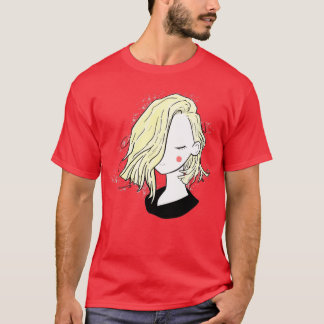 Pretty girl short hairstyles full blonde T-Shirt