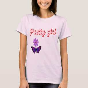 Pretty Girl Women’s T-shirt simple home wear desig