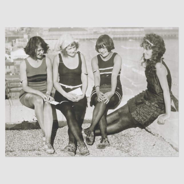 Pretty Girls, 1920s Tissue Paper (Front)