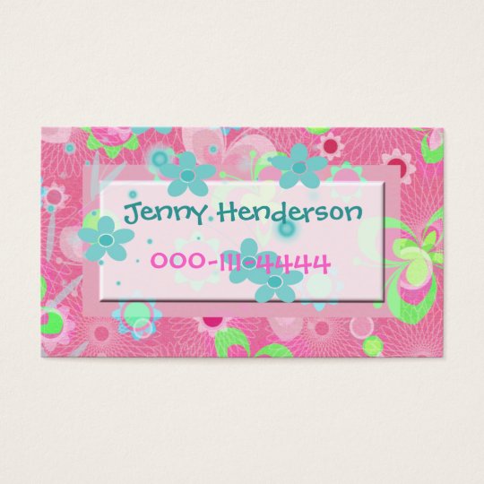 Pretty Girl's calling card