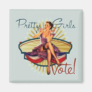 Pretty Girls Vote! Magnet