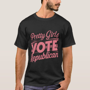 Pretty Girls Vote Republican American Patriotic El T-Shirt
