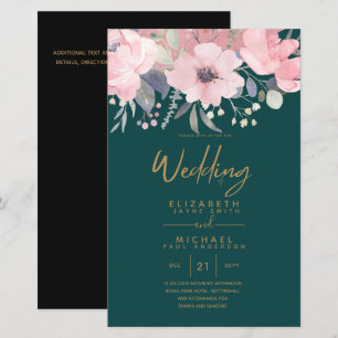 Pretty Girly Budget Rosegold Blush Pink Floral A9