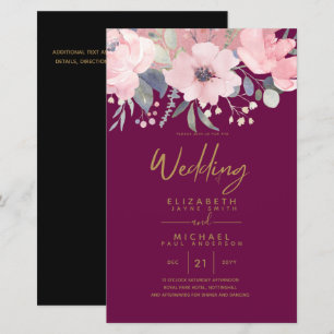 Pretty Girly Budget Rosegold Blush Pink Floral A9