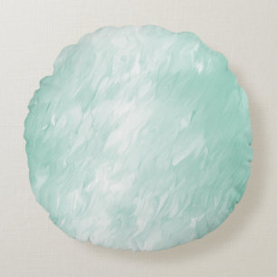 Pretty Girly Mint Round Cushion