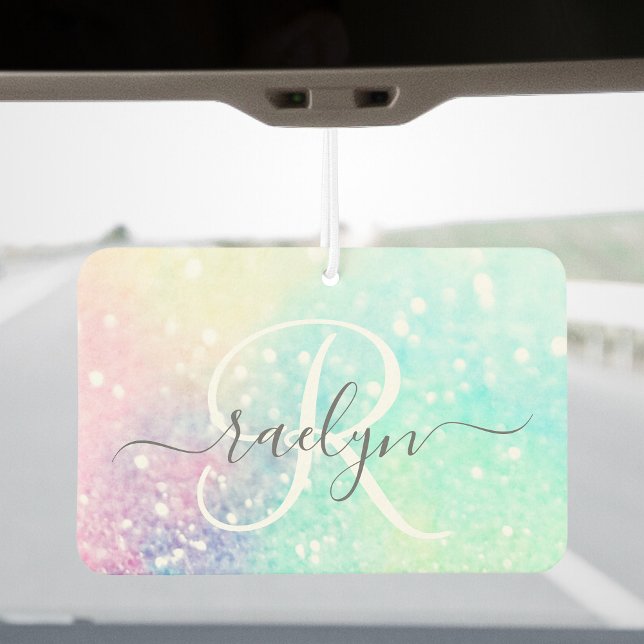 Pretty Glitter Holographic Iridescent Girly Car Air Freshener (Creator Uploaded)