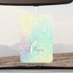 Pretty Glitter Holographic Iridescent Girly Car Air Freshener
