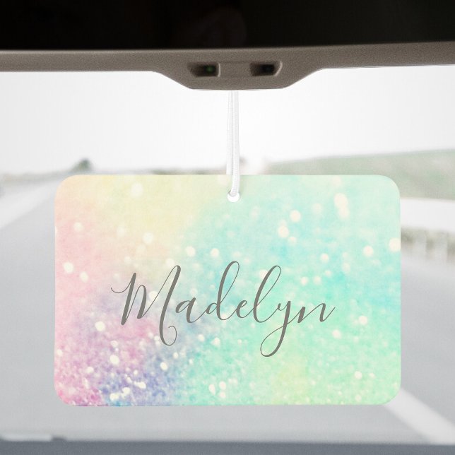 Pretty Glitter Holographic Iridescent Girly Car Air Freshener (Creator Uploaded)