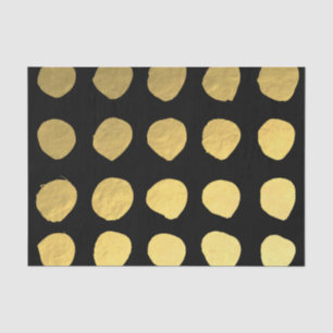 Pretty Gold & Black Dots 10lb Tissue Paper