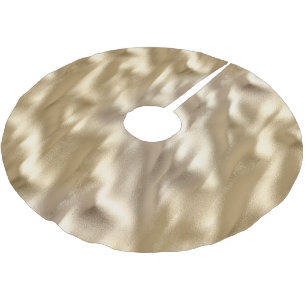 Pretty Gold Glam Brushed Polyester Tree Skirt