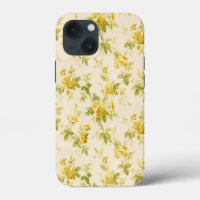 Pretty Golden Yellow Farmhouse Floral