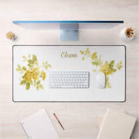 Pretty Golden Yellow Roses w/Name