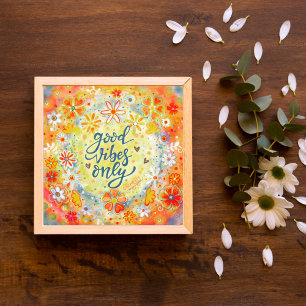 Pretty Good Vibes Only Inspirivity Orange Poster