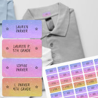 Pretty Gradient Colour Coded Star Name Clothing