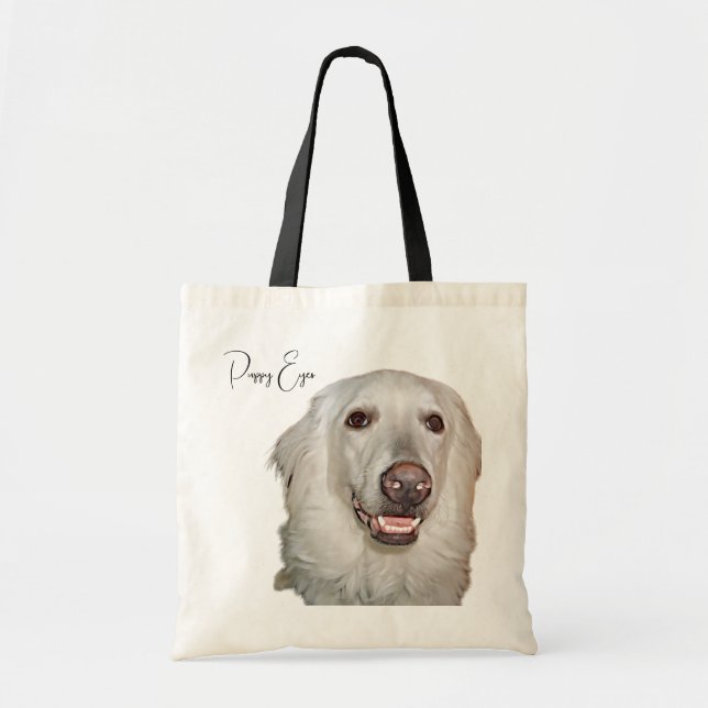 Pretty Great Pyrenees Dog Budget Tote (Front)