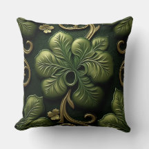 PRETTY GREEN & GOLD IRISH CELTIC KNOTS