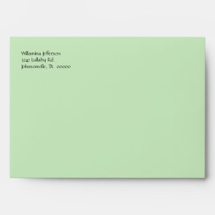 Pretty Green Polka Dot Envelope