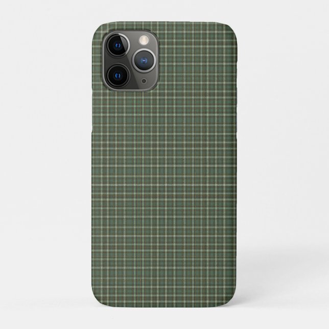 Pretty Green Yellow Plaid Design Case-Mate iPhone Case (Back)