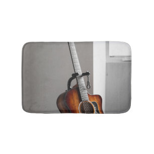 Pretty Guitar Bath Mat