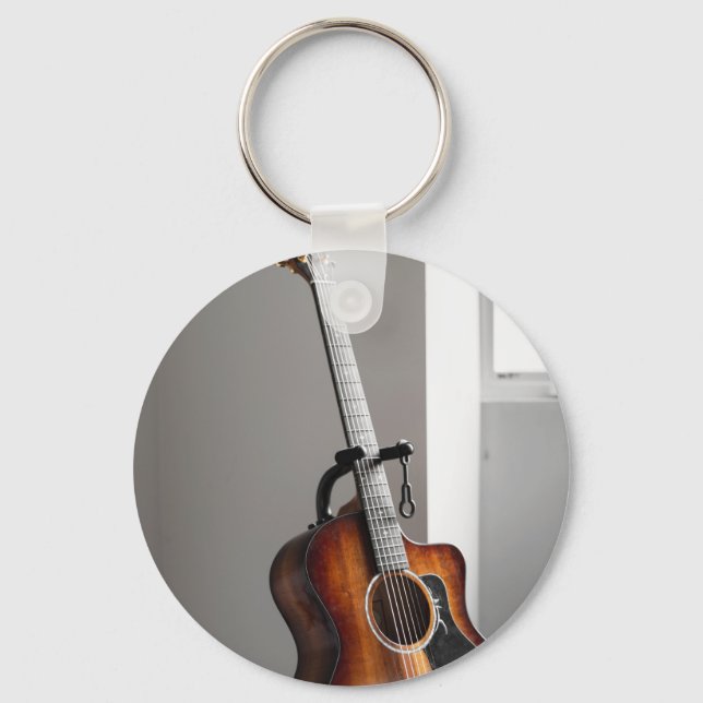 Pretty Guitar Key Ring (Front)