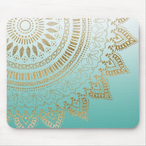 Image of Pretty hand drawn tribal mandala elegant design Mouse Mat