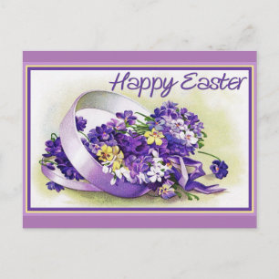 Pretty Happy  Easter Postcard