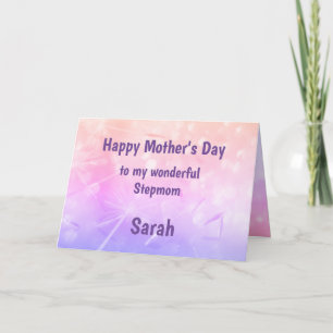 Pretty Happy Mother’s Day Stepmom Card