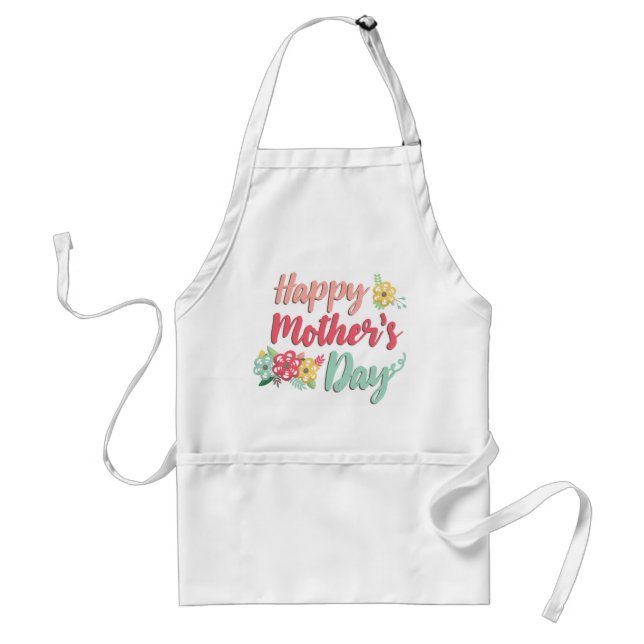 Pretty Happy Mother's Day Standard Apron (Front)