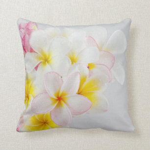 Pretty Hawaiian Floral Decorative Throw Pillow