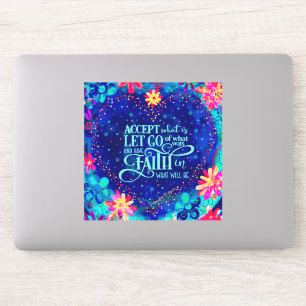 Pretty Heart Have Faith Encouragement Blue