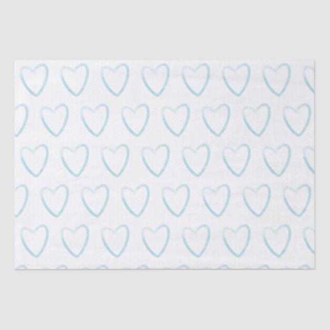 Pretty Heart Wedding Pattern  Tissue Paper (Front)