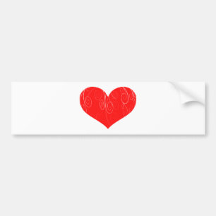 Pretty Hearts Bumper Sticker
