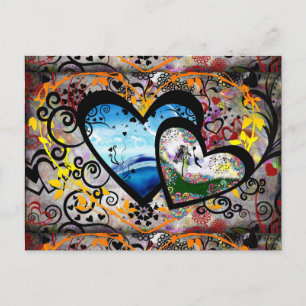 Pretty Hearts Postcard