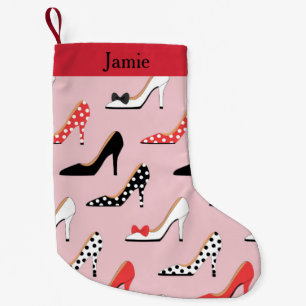 Pretty Heels Pink Small Christmas Stocking