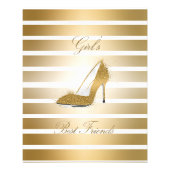Pretty High heels shoe “Girls best Friends” Flyer (Back)