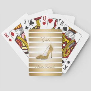 Pretty High heels shoe “Girls best Friends” Playing Cards