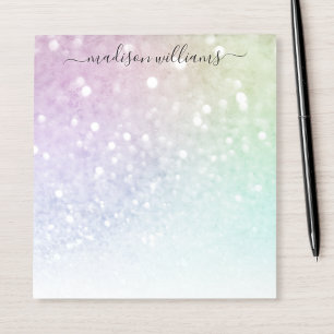 Pretty Holographic Glitter Girly Glamourous Notepad