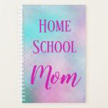 Pretty Homeschool Mum Planner<br><div class="desc">A pretty planner for her,  this pink and blue ombre design is designed for the homeschool mum.  Featuring a blue and  pink background with purple text displaying "Home School Mum" ,  select yours today!</div>