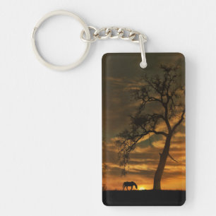 Pretty Horse and Tree Keychain