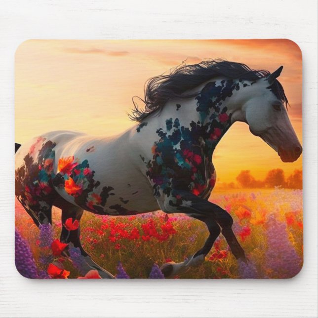 Pretty Horse Mouse Mat (Front)