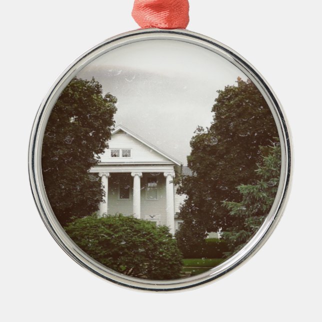 Pretty House Metal Tree Decoration (Front)