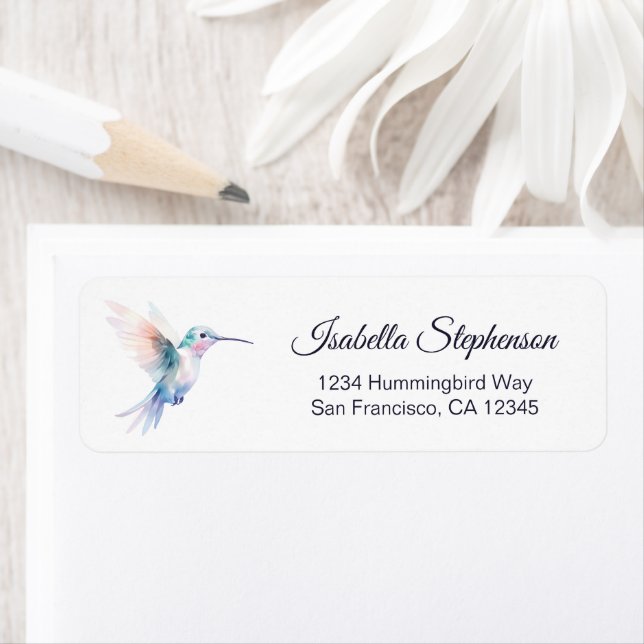 Pretty Hummingbird Return Address (Insitu)
