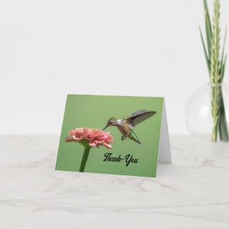 Pretty Hummingbird Thank You Card