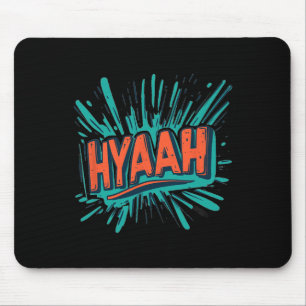 Pretty Hyaah Costume For Karate Man And Woman  Mouse Mat