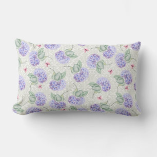 Pretty Hydrangea Lumbar Cushion