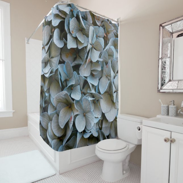 Pretty Hydrangeas Shower Curtain (In Situ)